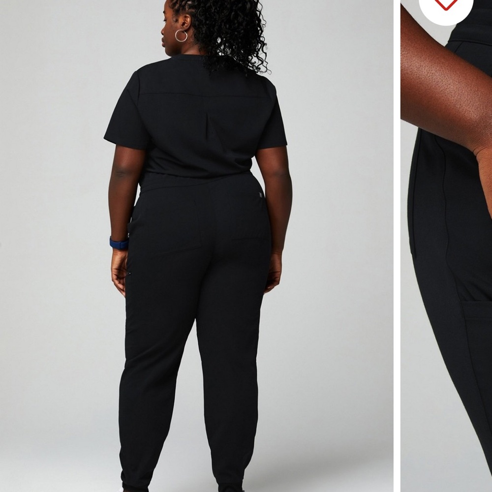 Fabletics Black Drawstring Jumpsuit - image 2